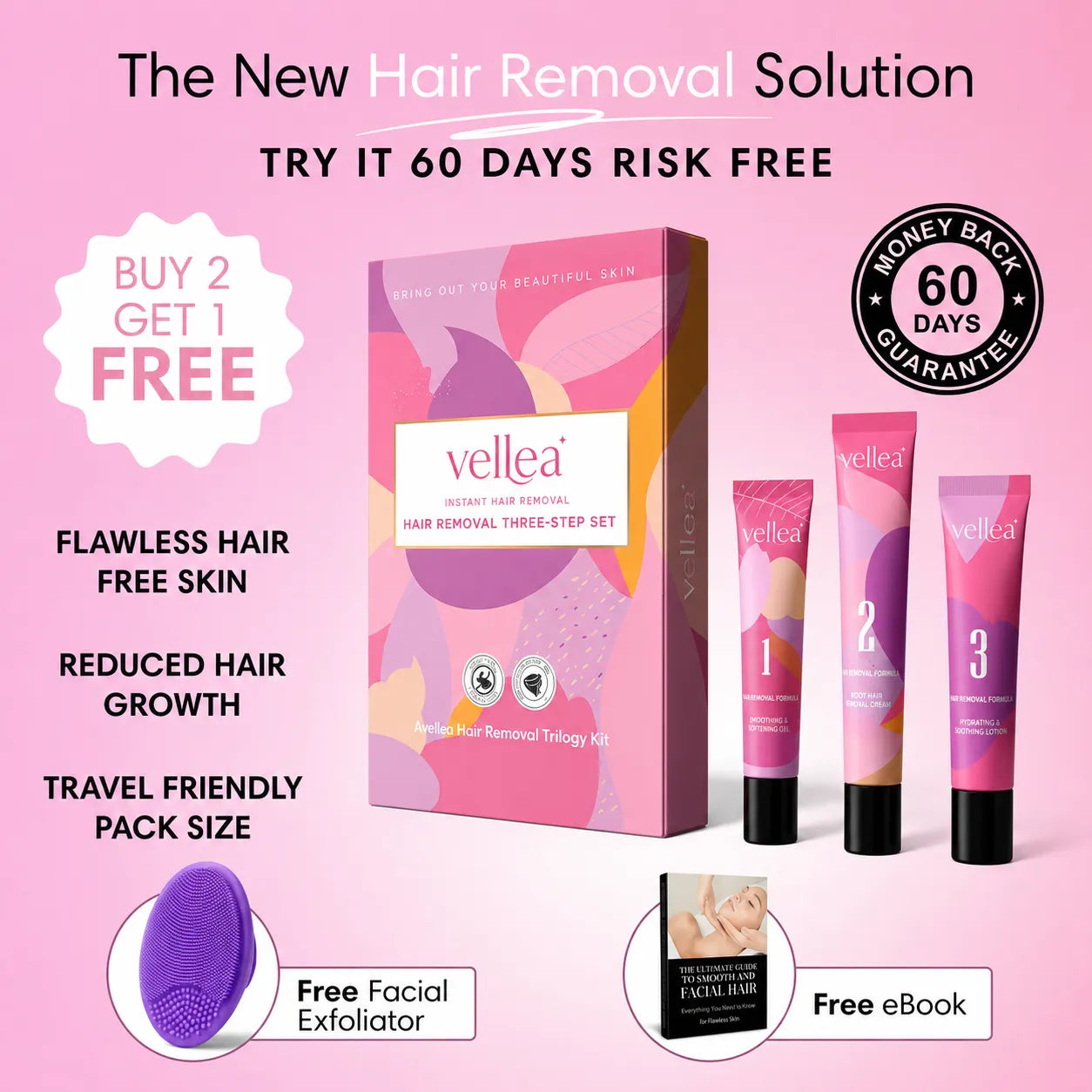 Hair Removal Trilogy Kit